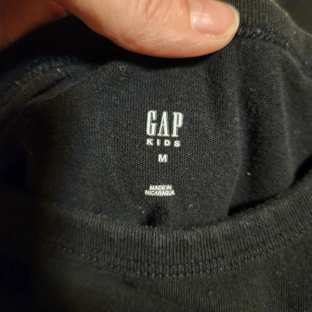 Gap‎ Basketball Moon Space Black T-shirt Kids Size M 8 9